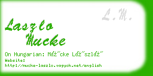 laszlo mucke business card